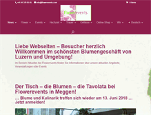 Tablet Screenshot of flowerevents.com